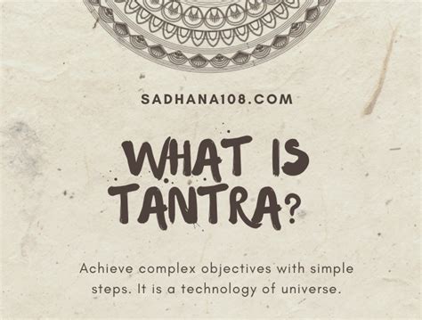 what does the word tantra mean